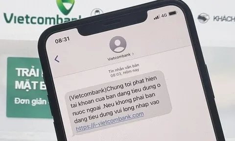 Công an cảnh báo: Tin nhắn từ người gửi "trùng tên" với các ngân hàng Vietcombank, BIDV, Techcombank, Sacombank,...