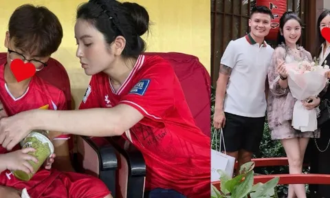 Vợ Quang Hải "đổi mood" chóng mặt: Lên sân bóng là mẹ bỉm giản dị, "lên đồ" tiệc tùng lại sang chảnh hết nấc