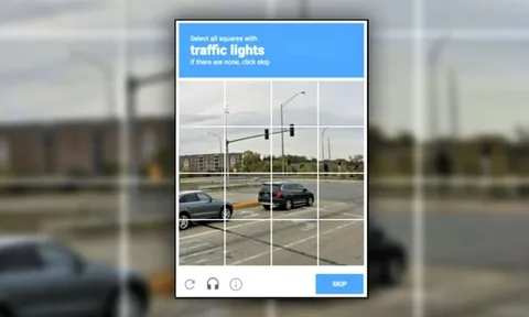 Lý do đằng sau việc phải chọn tất cả các ô có chứa đèn giao thông khi thực hiện đăng nhập, gửi biểu mẫu?