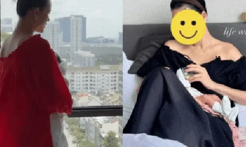 Mỹ nhân Việt vừa sinh con: Lộ nhan sắc 0% son phấn, được chồng chi tiền khủng để ở cữ