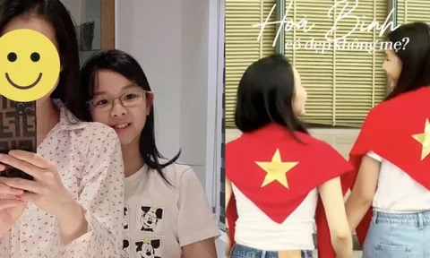 Bé gái Vbiz đeo kính cận nép sau lưng mẹ Hoa hậu nay cao vượt trội, visual cỡ nào mà 99% bình luận trầm trồ?