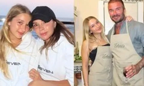 Mê mẩn ngắm tiểu thư Harper Beckham tuổi 14, làn da căng bóng, mặc tạp dề vào bếp cùng bố cũng xinh đẹp vô cùng!