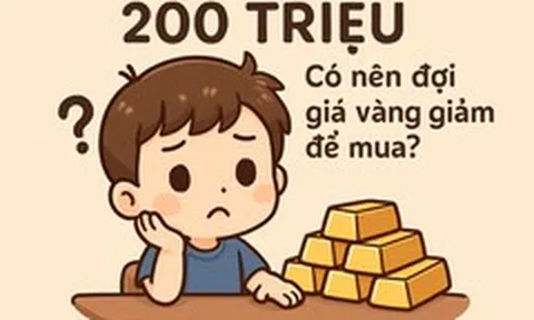 Tiết kiệm được 200 triệu đồng, có nên đợi giá vàng nhẫn giảm để mua?