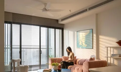 Thiết kế căn hộ 144m2 với gam màu tươi sáng khởi tạo năng lượng tích cực cho gia chủ