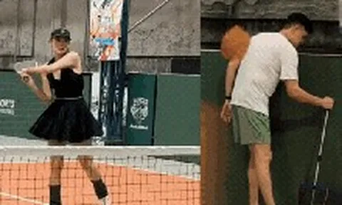 Minh Hằng mê pickleball, chồng đại gia mở 12 sân cho vợ chơi thoả thích, còn lặng lẽ đi sau nhặt bóng gây sốt!