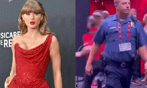 Taylor Swift nấp sau màn chắn chống đạn cao 2 mét khi đến xem vị hôn phu Travis Kelce thi đấu