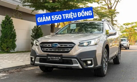 Subaru Outback giảm tới 550 triệu đồng tại đại lý: Giá thực tế chưa tới 1,6 tỷ, vẫn chỉ tương đương Palisade bản giữa dù to ngang Santa Fe
