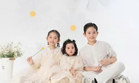 3 nhóc tỳ đáng yêu đẹp như tranh vẽ nhà Khánh Thi - Phan Hiển