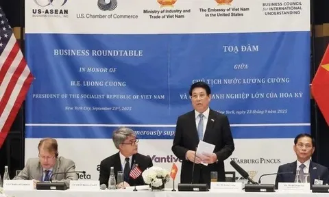 Chủ tịch nước Lương Cường mời doanh nghiệp Mỹ đầu tư vào Việt Nam