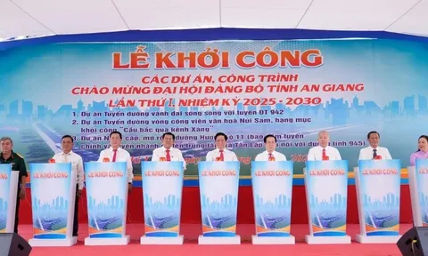 Khởi công 3 tuyến đường tổng vốn gần 800 tỷ ở An Giang