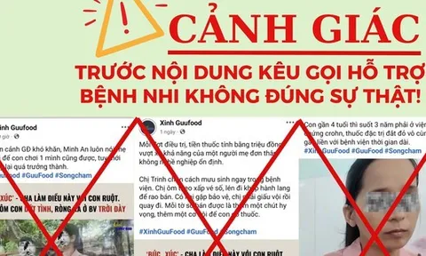 Bệnh viện Nhi Đồng 2 phát cảnh báo chiêu trò lợi dụng lòng thương để trục lợi