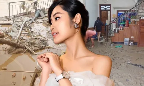 Nhà 1 Hoa hậu Việt tan hoang sau lũ quét, xem cận khung cảnh mới kinh hoàng