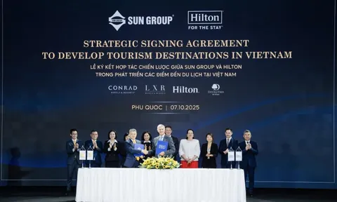 Sun Group ký kết hợp tác chiến lược cùng Hilton chuẩn bị hạ tầng lưu trú cho APEC 2027