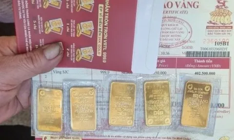 Giá vàng miếng vượt 141 triệu đồng/lượng