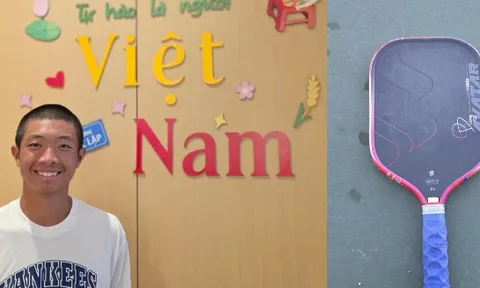 Quang Dương đấu giá vợt pickleball được 200 triệu ủng hộ bà con Cao Bằng, nâng tổng số tiền quyên góp lên 400 triệu