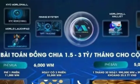 Đường dây lập sàn tiền ảo WorldMall, chiếm đoạt 10 tỷ đồng của 4.800 nhà đầu tư