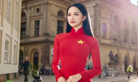 Hoa hậu Hương Giang khoe vẻ đẹp Việt Nam giữa trời Âu