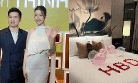 Hoa hậu Đỗ Mỹ Linh đón sinh nhật ngọt ngào bên chồng Chủ tịch