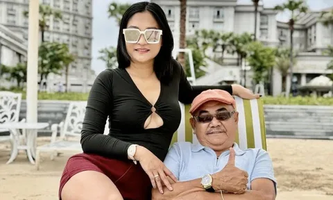 Bạn gái kém 36 tuổi của NSND Việt Anh bức xúc: "Tôi chụp lại hết rồi"