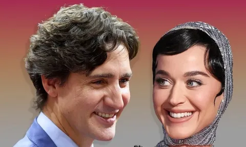 Bức ảnh Katy Perry hôn cựu Thủ tướng Canada gây sốt toàn cầu