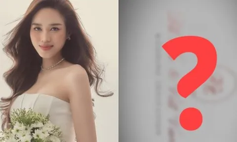 Hoa hậu Đỗ Hà kết hôn với thiếu gia, thiệp cưới đã được hé lộ