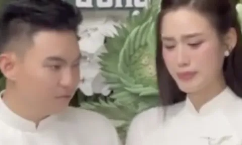 Hoa hậu Đỗ Hà khóc nức nở khi nghe bố chồng chủ tịch nói điều này trong đám cưới