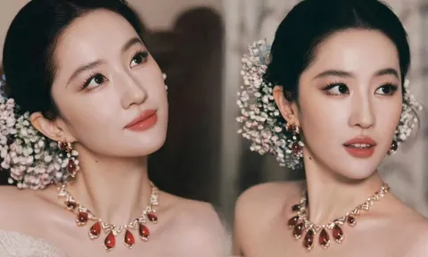 Nhìn ảnh mới của Lưu Diệc Phi mới thấy: Nét tướng “ngậm ngọc trong miệng”, cả đời hưởng phú quý
