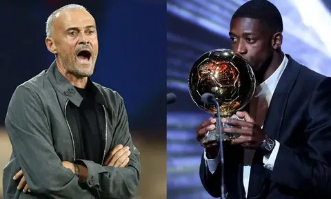 Luis Enrique nói về Dembele: 'Quả bóng Vàng chẳng còn ý nghĩa gì cả!'
