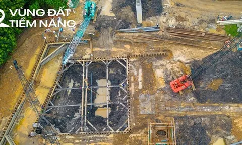 Thay bạn đi xem công trường xây nút giao 2.400 tỷ vượt qua đại lộ rộng nhất Việt Nam
