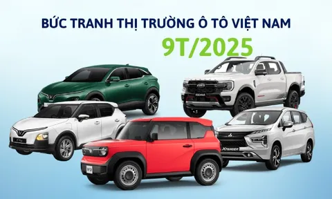 Bức tranh thị trường ô tô Việt Nam sau 9T/2025: VinFast dẫn đầu làn sóng xe điện, xe gầm cao vẫn ‘làm vua’ doanh số