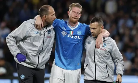 Kevin de Bruyne lại nghỉ thi đấu dài hạn, Napoli sốc nặng