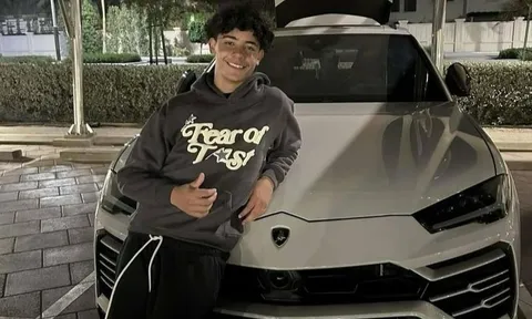 Con trai Ronaldo gây tranh cãi vì siêu xe, bạn gái