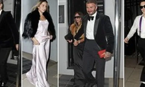 Nhà Beckham tưng bừng "trẩy hội" tới 1h sáng cùng dàn sao showbiz ăn mừng David được phong Hiệp sĩ
