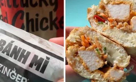 KFC chính thức đưa món bánh mì vào menu