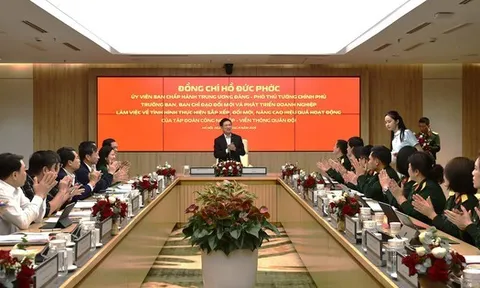 Phó Thủ tướng Hồ Đức Phớc làm việc với Tập đoàn Viettel