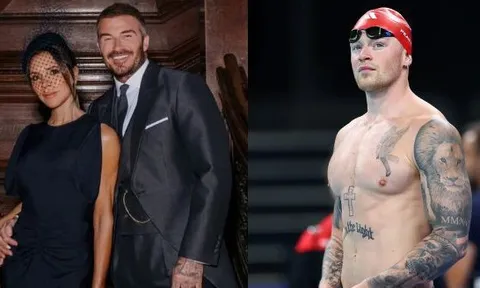 Trớ trêu: Vợ chồng David Beckham dự lễ cưới huyền thoại bơi lội - người cấm mẹ đẻ xuất hiện tại lễ đường