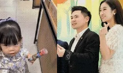 Đỗ Mỹ Linh cùng chồng Chủ tịch đưa con gái đi tiệm sách, lộ chi tiết liên quan chuyện mang bầu lần 2