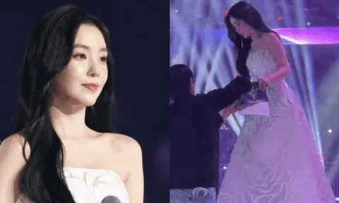 Cú ngã điếng người của nữ thần đẹp nhất showbiz: Pha xử lý vô cùng chuyên nghiệp trên sân khấu của chủ nhân