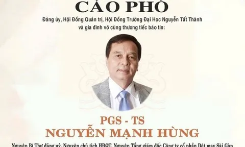 PGS-TS Nguyễn Mạnh Hùng qua đời