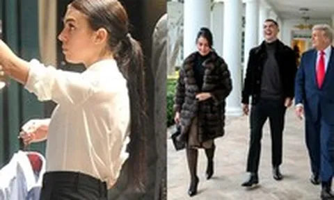 Cô gái bán hàng kiếm sống, 9 năm sau đeo nhẫn 80 tỷ cùng cầu thủ nổi tiếng dự tiệc của Tổng thống Donald Trump