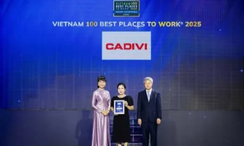 CADIVI vào Top Nơi làm việc tốt nhất Việt Nam 2025