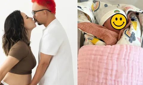 Sao nam Vbiz và vợ vũ công kém 13 tuổi chào đón con đầu lòng