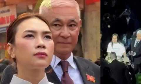 Vệ sĩ lớn tuổi chạy theo Mỹ Tâm lúc nửa đêm ở Hà Nội