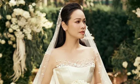 Ca sĩ Nhật Kim Anh bất ngờ diện váy cưới, danh tính chú rể gây tò mò?