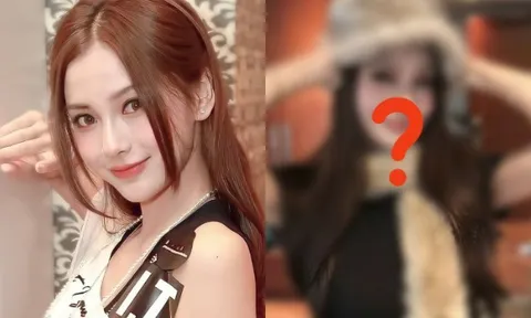 Angelababy đang làm gì với gương mặt của mình vậy?