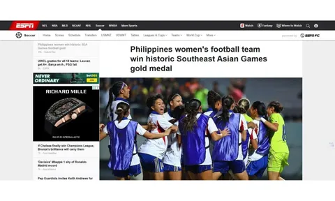 Truyền thông quốc tế lên tiếng sau trận chung kết bóng đá nữ SEA Games 33