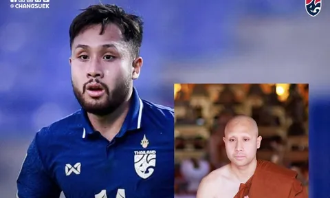 Cựu tuyển thủ U23 Thái Lan bất ngờ xuất gia, dù đang thi đấu ở nước ngoài