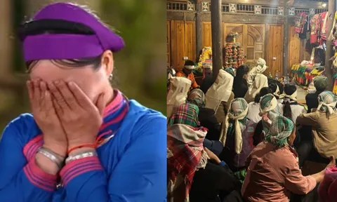 Chị Vàng Thị Thông trong Gia đình Haha nghẹn ngào chia sẻ sau khi người thân qua đời