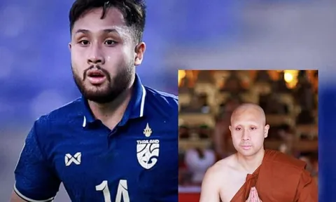 Vì sao cựu tiền đạo U23 Thái Lan bỏ châu Âu về nước đi tu?