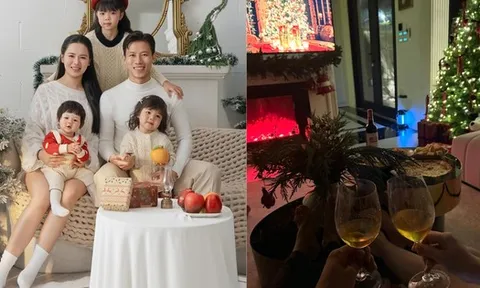 Bộ ảnh giáng sinh đẹp lung linh nhà Quế Ngọc Hải, ngắm biệt thự lộng lẫy nhà Thành Chung mới choáng